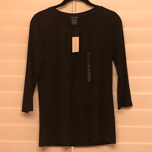 Ann Taylor Outlet NWT Black Top Size S - Picture 1 of 4